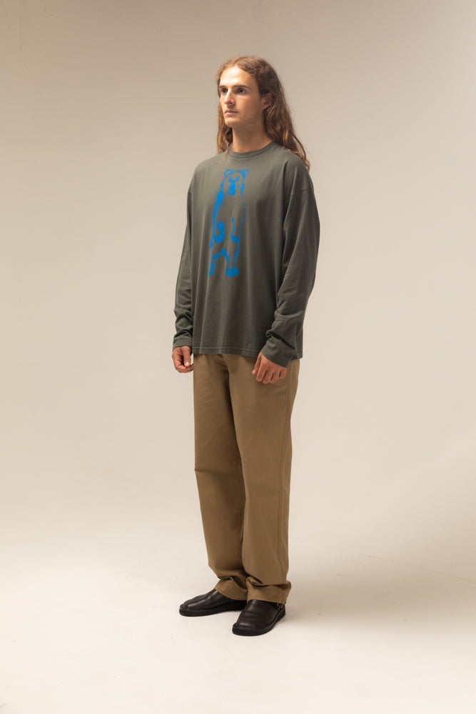 Wild Animals Standing Bear LS T-Shirt