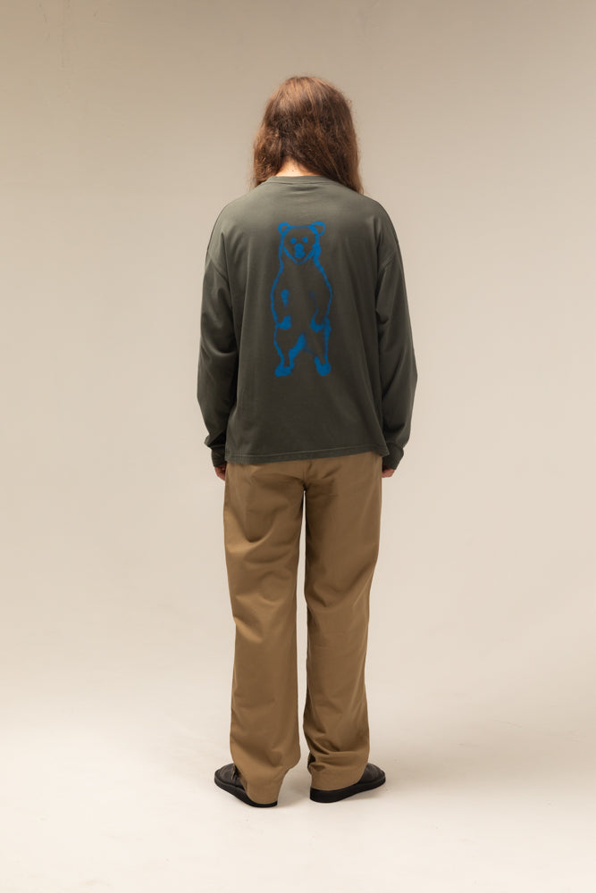 Wild Animals Standing Bear LS T-Shirt