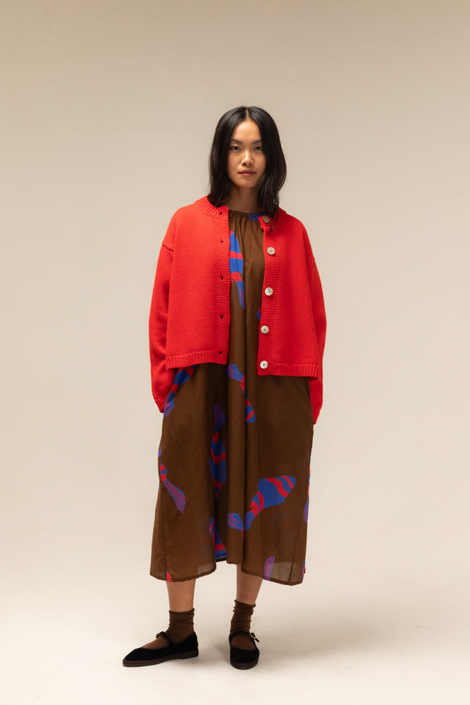 Nikki Chasin Shiloh Cotton Cardigan - Lipstick