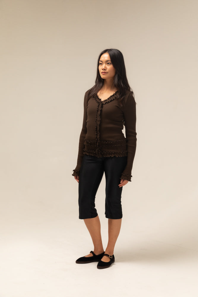 Opéra SPORT Caroline Seamless Cardigan Brown