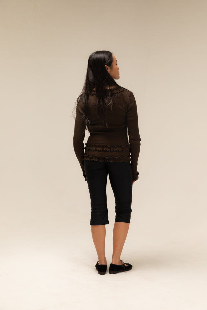 Opéra SPORT Caroline Seamless Cardigan Brown