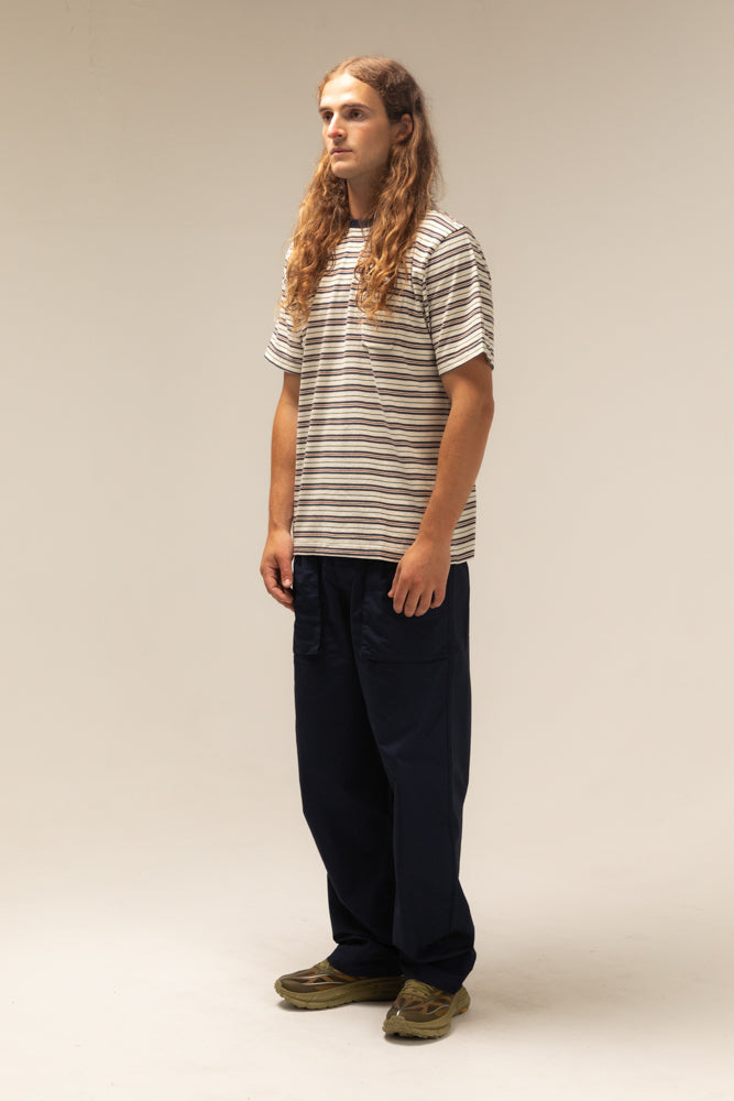 Café Mountain Striped Wide Tee