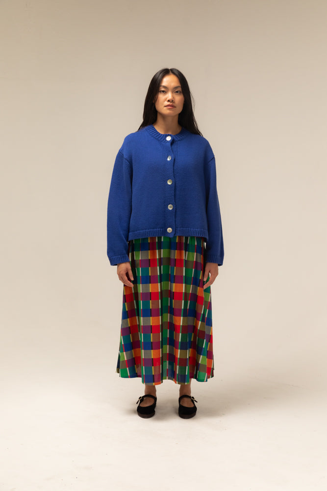 Nikki Chasin Shiloh Cotton Cardigan - Lapis