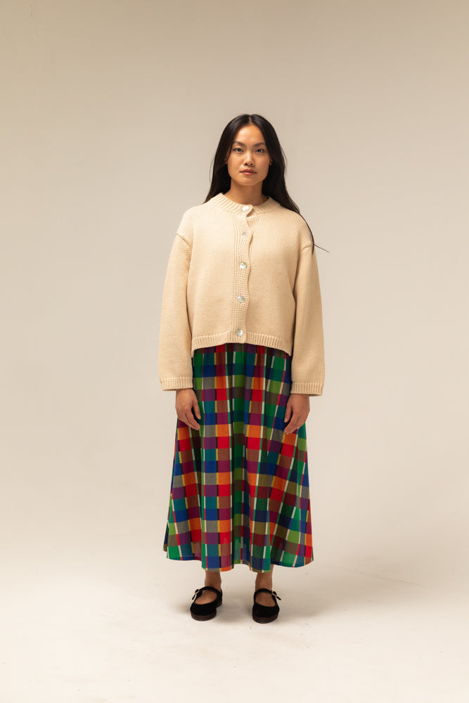 Nikki Chasin Shiloh Cotton Cardigan - Oatmeal