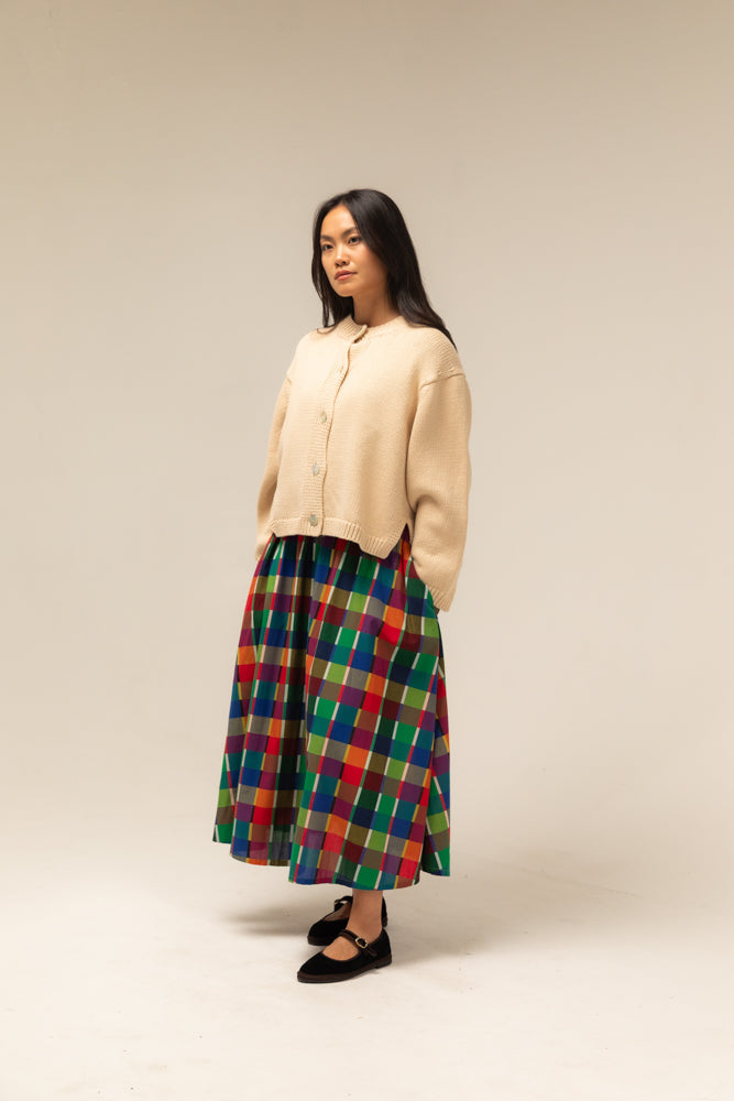 Nikki Chasin Shiloh Cotton Cardigan - Oatmeal