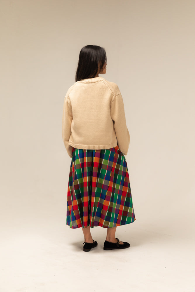 Nikki Chasin Shiloh Cotton Cardigan - Oatmeal