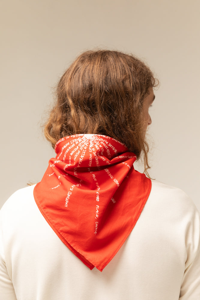 Unna Mantra Scarf Red