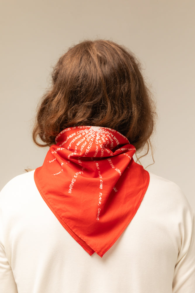 Unna Mantra Scarf Red