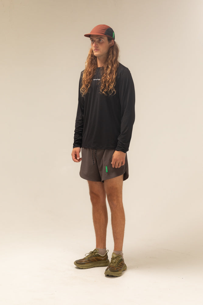 District Vision 5" Training Shorts Dark Taupe